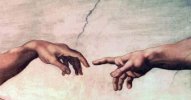 Michelangelo Adam touching the hand of God Sistine Chapel.jpg